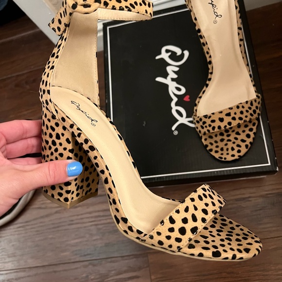 Qupid Lavish in Leopard Heels - Picture 3 of 5